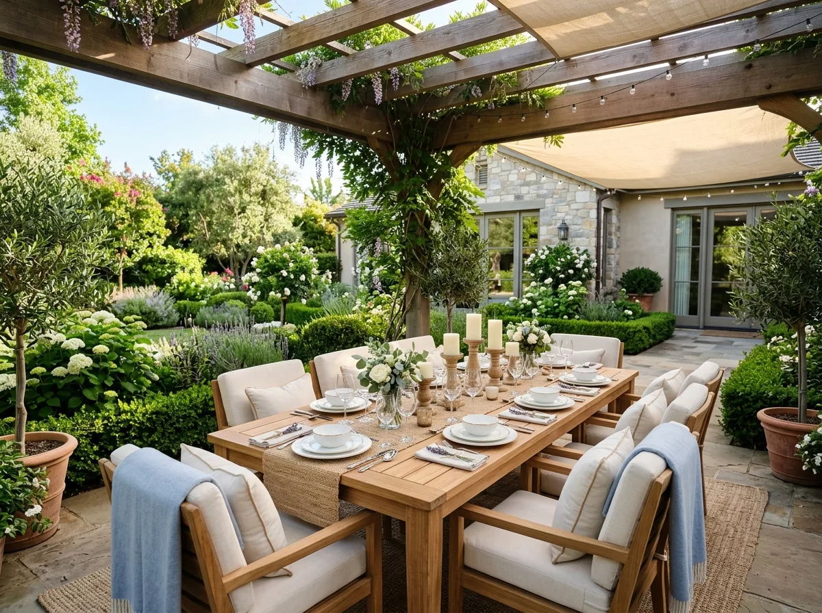 Luxury Outdoor Dining Patio for 10 patio set ideas for the perfect backyard oasis